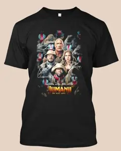Jumanji The Next Level T-Shirt – All Cast Signed Movie Tee featuring Dwayne Johnson, Karen Gillan, Kevin Hart, Jack Black