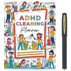 Cleaning Planner,Chore Chart for Adults, Cleaning Schedule and Checklist Organizer Cleaning Schedule and Checklist Notebook, Daily Weekly Monthly Schedule Household Cleaning Checklist Planner