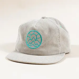 Corduroy 5 Panel Trucker - Pearl