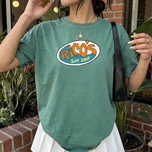 Comfort Colors Hannah Montana Tee, Rico's Surf Shop Logo, Magic Kingdom Gift, Retro 90s TV Style Tee, Family Vacation Shirts