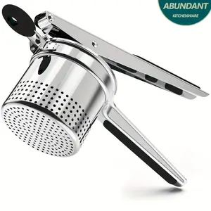 PriorityChef Heavy Duty Stainless Steel Potato Ricer (15oz) |   Makes Perfect Mashed Potatoes Every Time