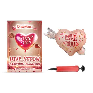 Dowmoo Ambience Balloon Set Valentine's Day Proposal Wedding Anniversary Date Birthday Party Decoration Kit Colorful