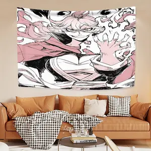 This Black Clover Mereoleona Vermillion Decorative Tapestry Background Cloth Tapestry, Fleece Warm Tapestry, Bedroom Living Room Office Decorative Tapestry, Fine Print Beautiful, Perfect Christmas Gift for Family and Friends.