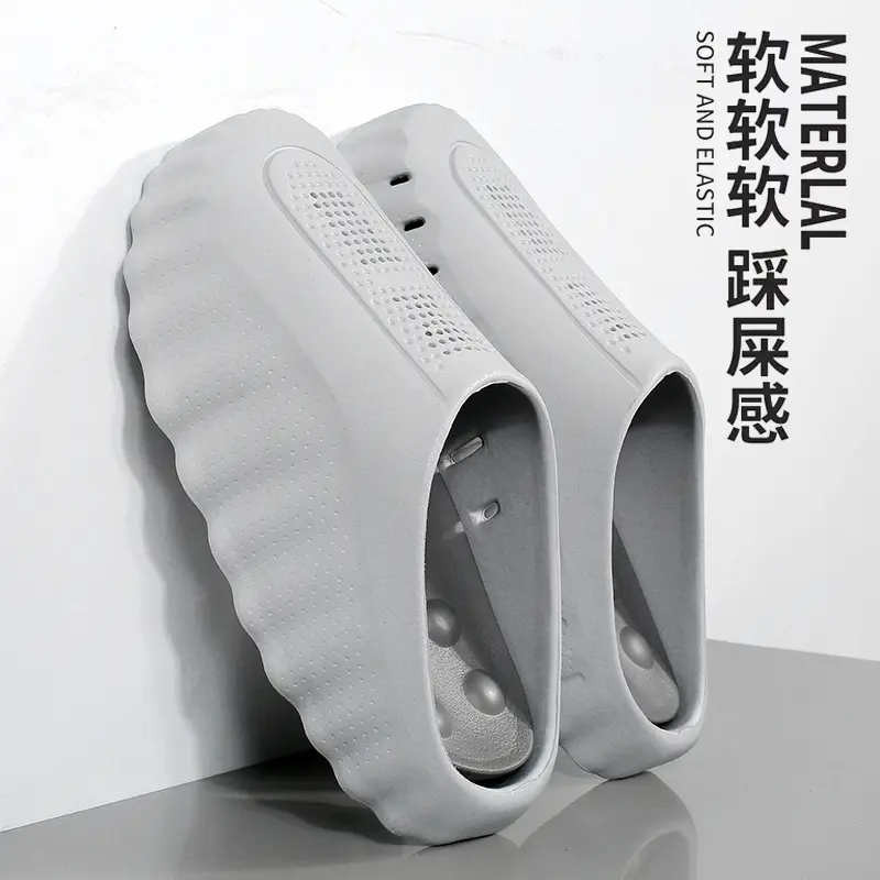 Men's Mind 001 Minimalist Platform Sport Massage Slide Sandals - Slip-On, Ankle Support, Acupressure Foot Relief, Non-Slip Athletic Outsole, Breathable Mesh, Waterproof EVA, Round Toe, All-Season Indoor Outdoor Slippers for Post-Workout, Shower Shoes