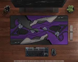 Friends/Family Fours Desk Mat • XL Gaming Mouse Pad, Large Mousepad, XXL Gaming Mat, Sneakerhead, Hypebeast Sneaker Decor, Desk Accessories