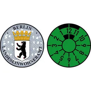 Berlin City Sticker and Inspection Seal