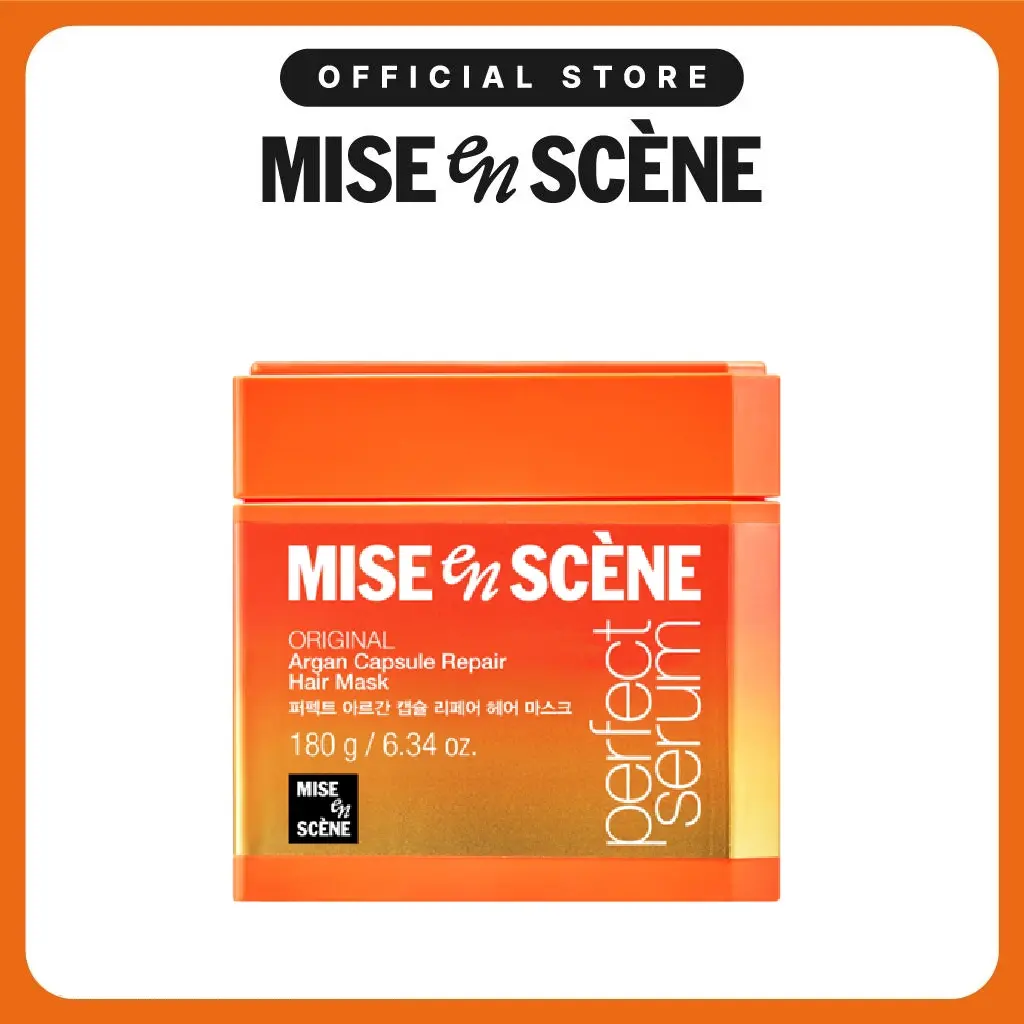 Perfect Argan Capsule Repair Hair Mask (6.34 oz / 180 g) | Mise En Scène | Korean Hair Mask for Damaged & Dry Hair, Intensive Repair, Shine & Smoothness, Home Care Treatment