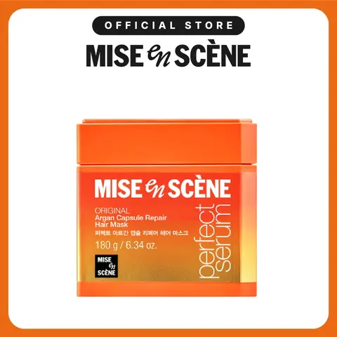 Perfect Argan Capsule Repair Hair Mask (6.34 oz / 180 g) | Mise En Scène | Korean Hair Mask for Damaged & Dry Hair, Intensive Repair, Shine & Smoothness, Home Care Treatment