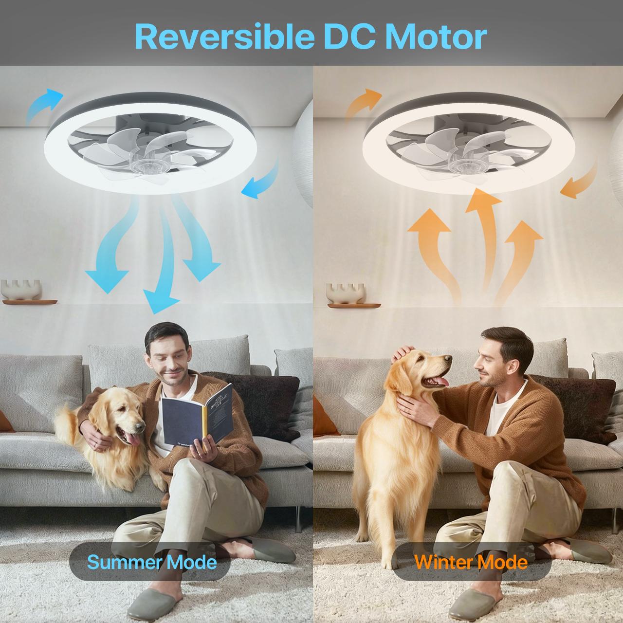 HYPERLITE Dimmable Modern LED Fan Light,Ceiling Fan With Light Remote, 3 LED Color Temperature, 6 Speed Noiseless AC Motor, Timer Setting,Adjustable Brightness,White Fandelier Ceiling Fans for Bedroom,Dining room, Living room, Study,SpringGlowUp HYPERLITE Dimmable Modern LED Fan Light,Ceiling Fan With Light Remote, 3 LED Color Temperature, 6 Speed Noiseless AC Motor, Timer Setting,Adjustable Brightness,White Fandelier Ceiling Fans for Bedroom,Dining room, Living room, Study,SpringGlowUp