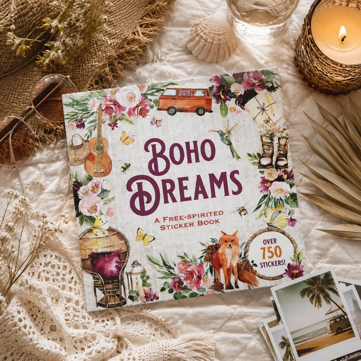 Bohemian Boho Dreams Sticker Book - DIY Crafts Stickers for Scrapbooking & Stamping Bohemian Boho Dreams Sticker Book - DIY Crafts Stickers for Scrapbooking & Stamping