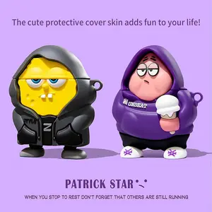 Cute 3D Cartoon Silicone Earbuds Case Compatible with AirPods Pro 2, AirPods 4, 3, 2 & 1, Protective Cover with Hook