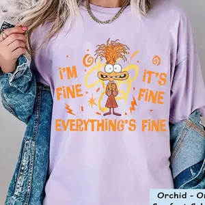 Anxiety I'm Fine It's Fine Everything's Fine T-shirt, Inside Out 2 Shirt, Emotions T-shirt, Mental Health Matter Gifts