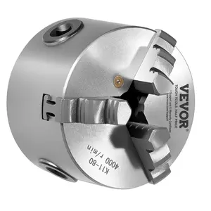 Father's Day Gift VEVOR 3 Inch 3-Jaw Self-Centering Lathe Chuck for Drilling Milling Machine 3D Printer