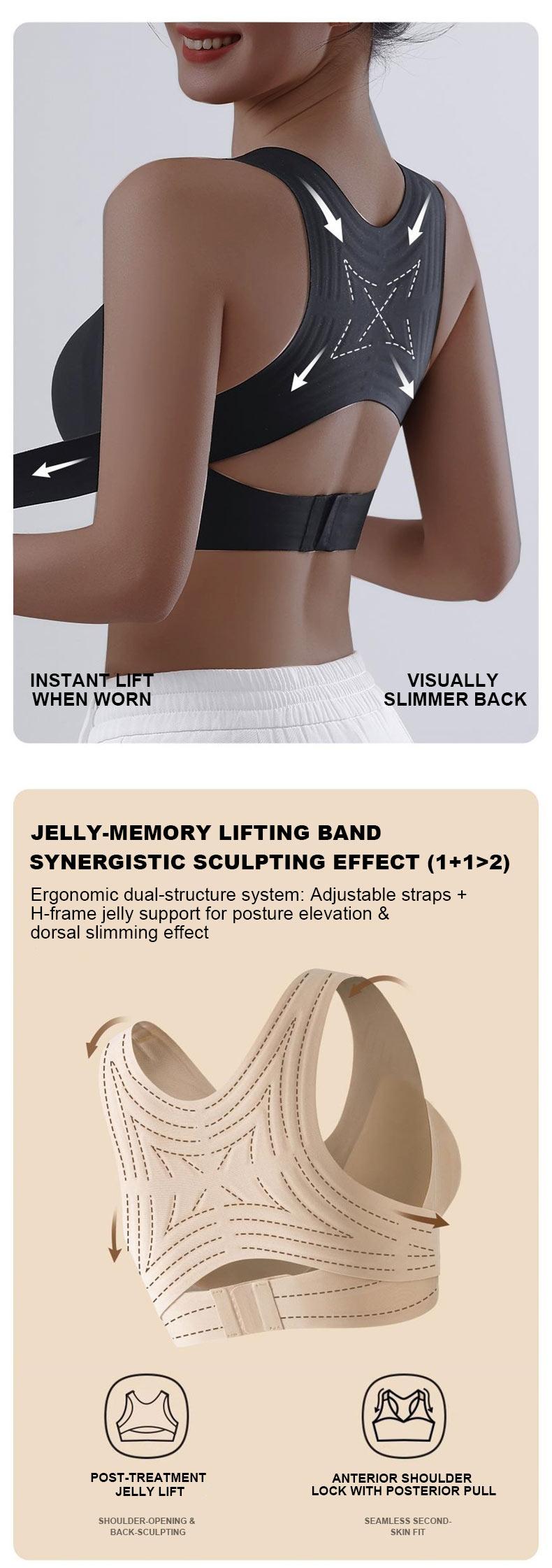 Product Introduction of Posture Corrector bra, Seamless Posture Corrector bra, Adjustable Support for Back & Shoulders, Posture Corrector Bra 2-in-1 - Supportive Shapewear for Back Pain Relief & Shoulder Support for Women Underwear 3