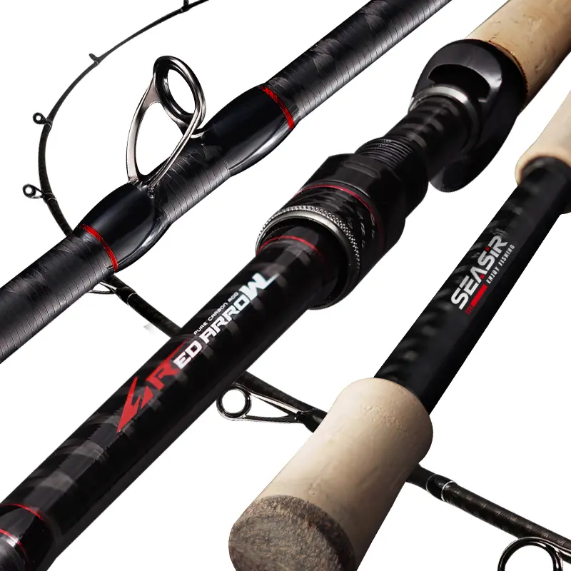 SEASIR Red Arrow 1.98M(6.6)/82g   Ultralight M Power FUJI-O Guide Rings Toray Carbon High Sensitivity AA+ Grade Cork Handle Fishing Rod