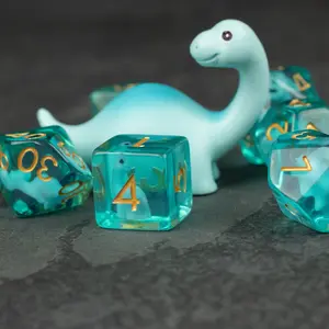 Blue Brontosaurus Dice Set