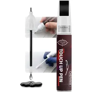 Pure Black Touch Up Paint for Cars & Motorcycles – Car Scratch Remover,in Brush & Pen, Paint Scratch Repair Kit with QuickDry Formula for MultiBrand Vehicles