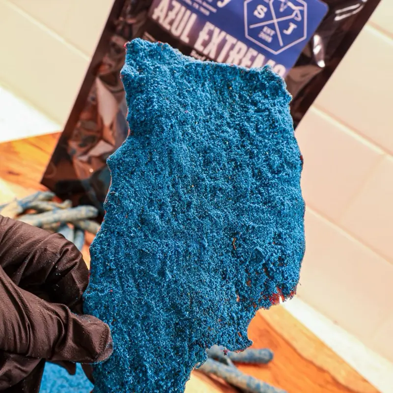 Santos Jerky AZUL EXTREMO Spicy Beef Jerky, Carne Seca, Mexican Style Beef Jerky, High Protein Snack, Premium Dried Beef, Tender & Flavorful, Ready to Eat, Available in 3 oz, 1/2 lb & 1 lb Bags (Small, Medium & Large), Low Carb ( BLUE / AZUL )