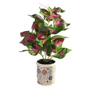 Artificial Small Potted Green Plants Simulated Bonsai for Home Decoration Wedding Photography Props