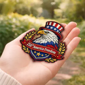 America 250 Patriotic Eagle Embroidery Patch USA 250th Anniversary 1776-2026 Freedom Gift Patch for Jackets, Hats & Bags