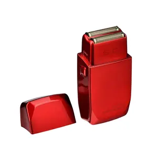 STYLECRAFT Wireless Prodigy Double Foil Shaver Shiny Metallic Red SCWPFSR