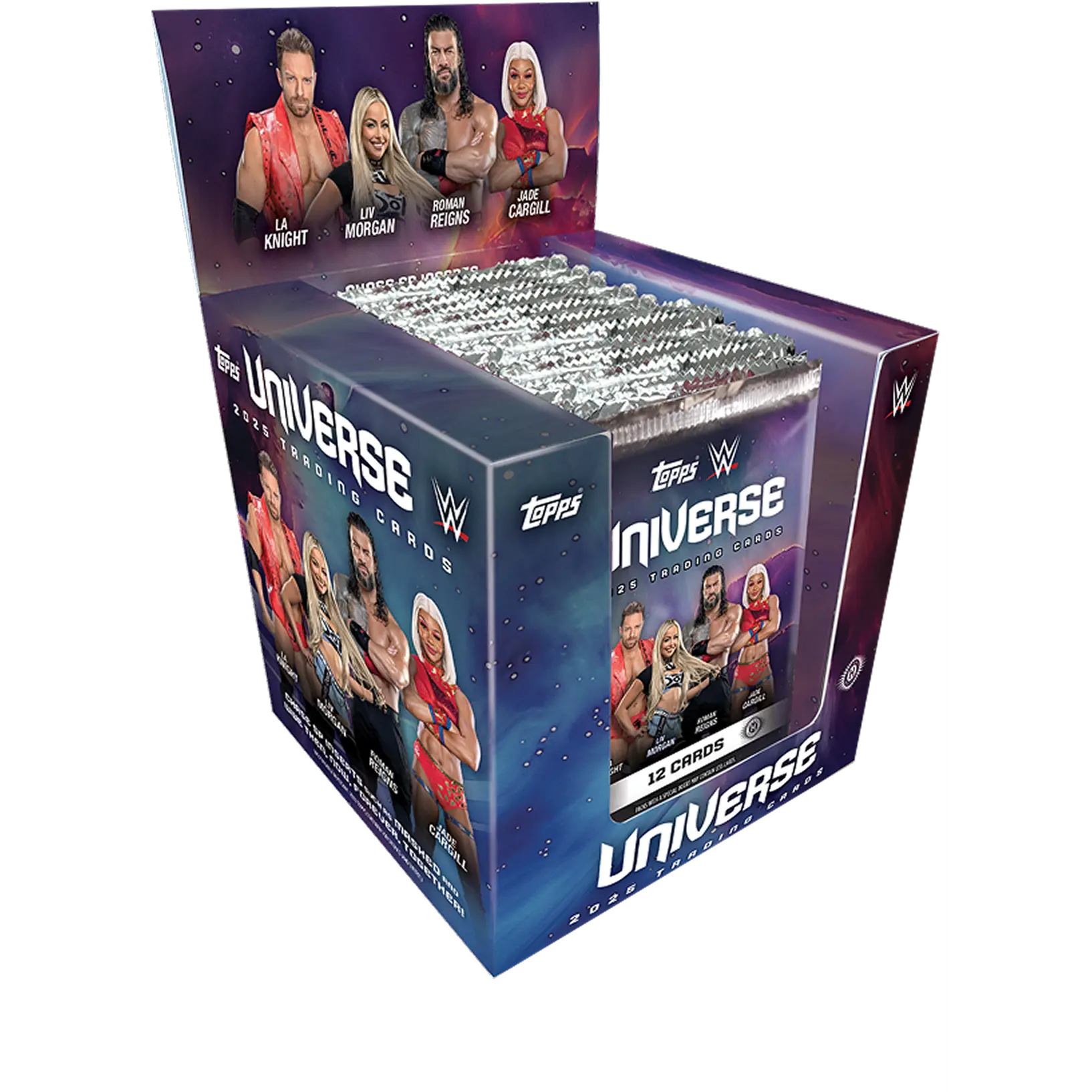 Topps 2025 WWE Universe Hobby Sports Cards Box, Collectible Trading Cards Accessory