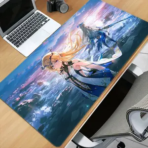 Cartethyia wuthering waves multi-size mouse pad, specially made for fans, rubber sole to ensure stability during use, suitable for games, office, fans, most suitable for Christmas, birthday gifts for family and friends fans, game mouse pad.