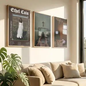 Classic Singer E-Ethel C-Cain Poster Peel & Stick Poster Set Vintage Wall Art – Self-Adhesive Aesthetic Room Decor | Gallery-Quality Waterproof Fade & Scratch Resistant Prints | Living Room, Bedroom, Dorm Home Decoration Multiple Sizes