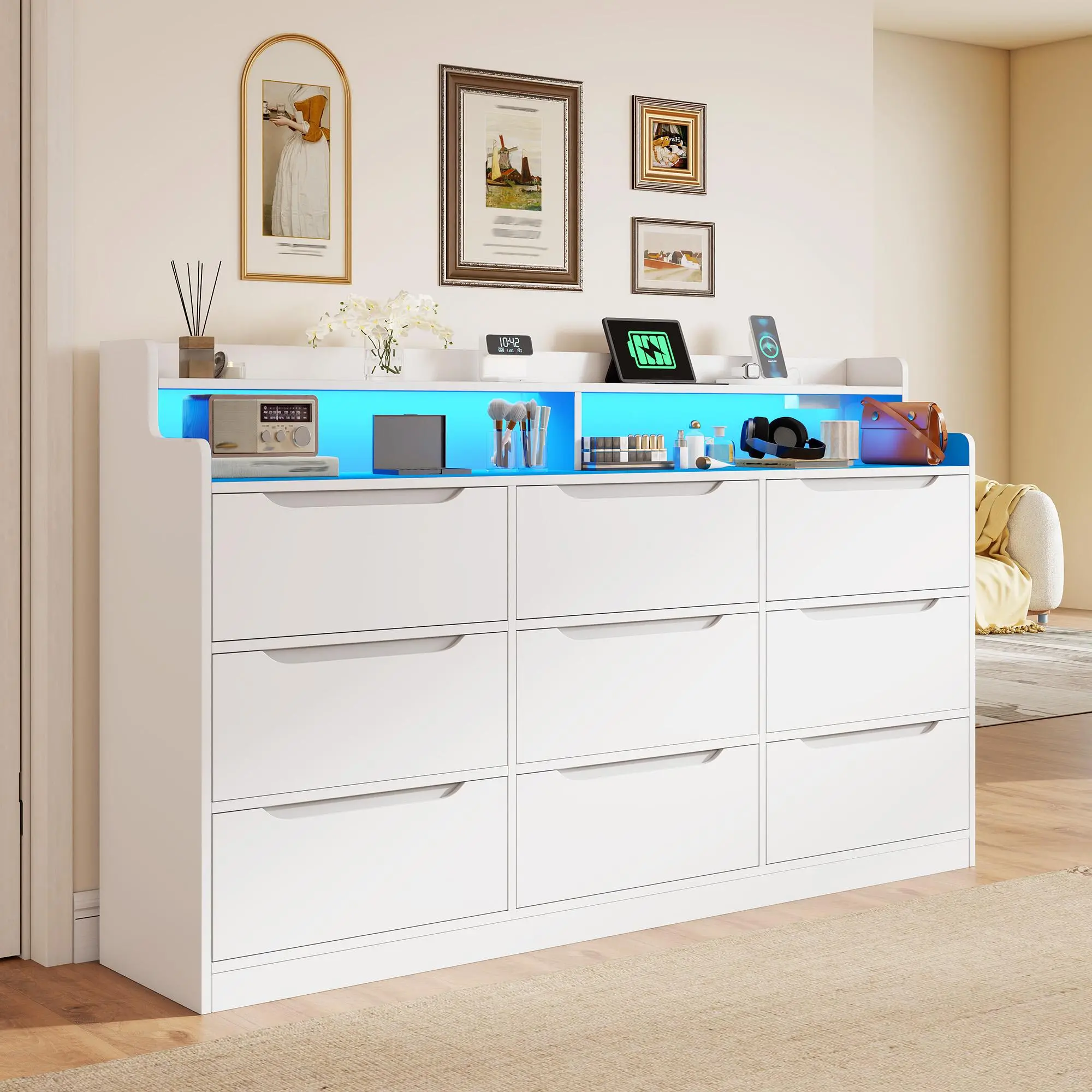 White-9 Drawer（LED）