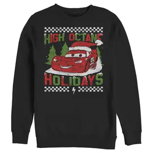 Men's Cars Lightning McQueen High Octane Holidays Sweatshirt