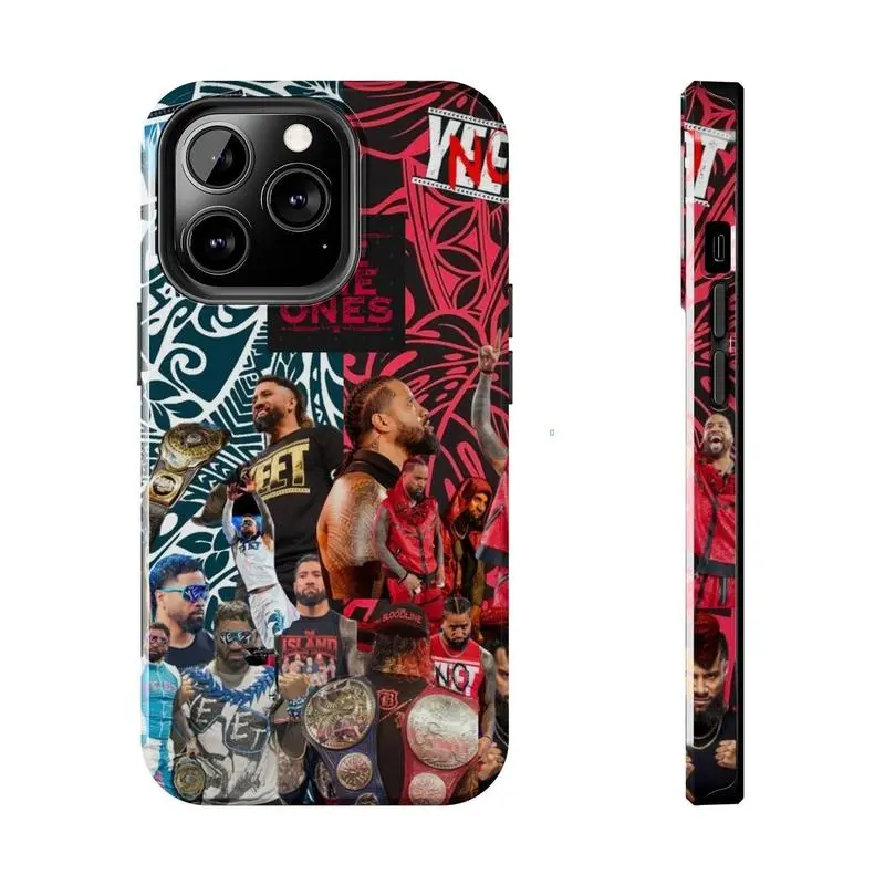 Jey Uso & Jimmy Uso WWE Yeet Custom Protective Smartphone Case, Rubber-Polycarbonate Shock-Resistance Handheld Accessory, Compatible with iPhone 11-16 & Samsung Cellphone Devices