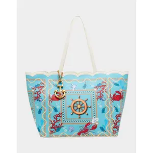 Betsey Johnson NAUTI & NICE TOTE BLUE/MULTI