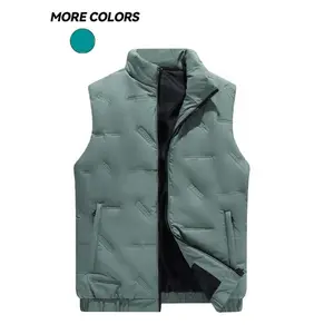 It is a thermal vest suitable for autumn and winter. Designed in a couple’s style with a stand collar, this winter vest features a simple design, suitable for outerwear. It serves as a sleeveless jacket/outer layer, and is suitable for men, teenagers, em
