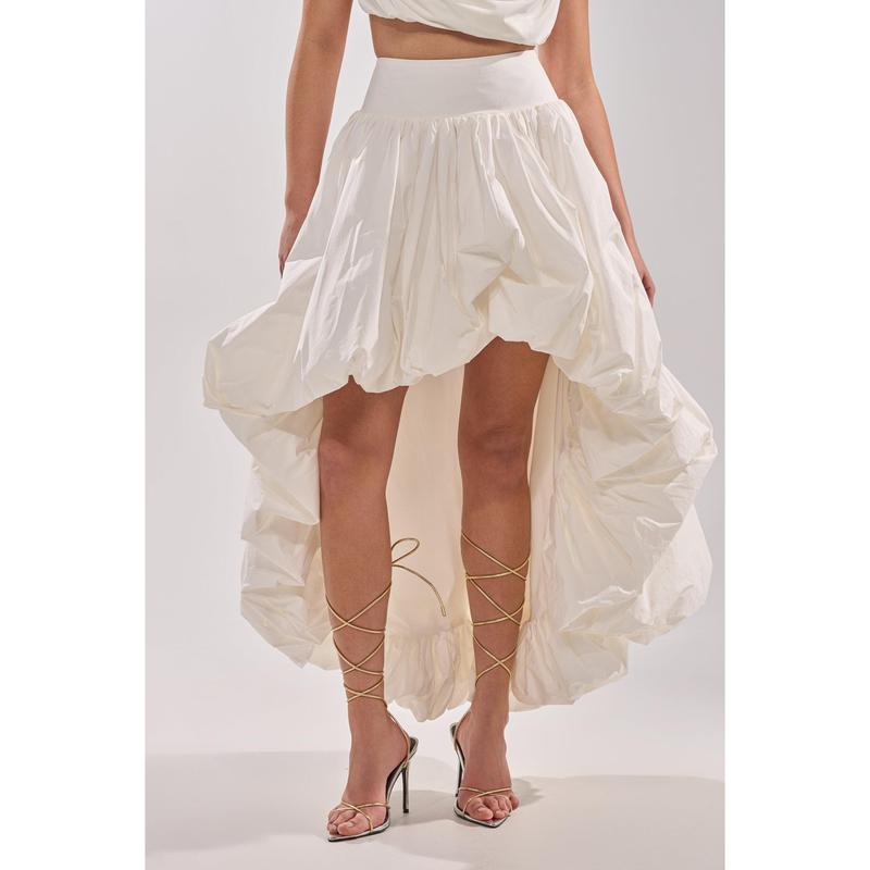 THE BIGGER THE BETTER HIGH LOW MAXI SKIRT