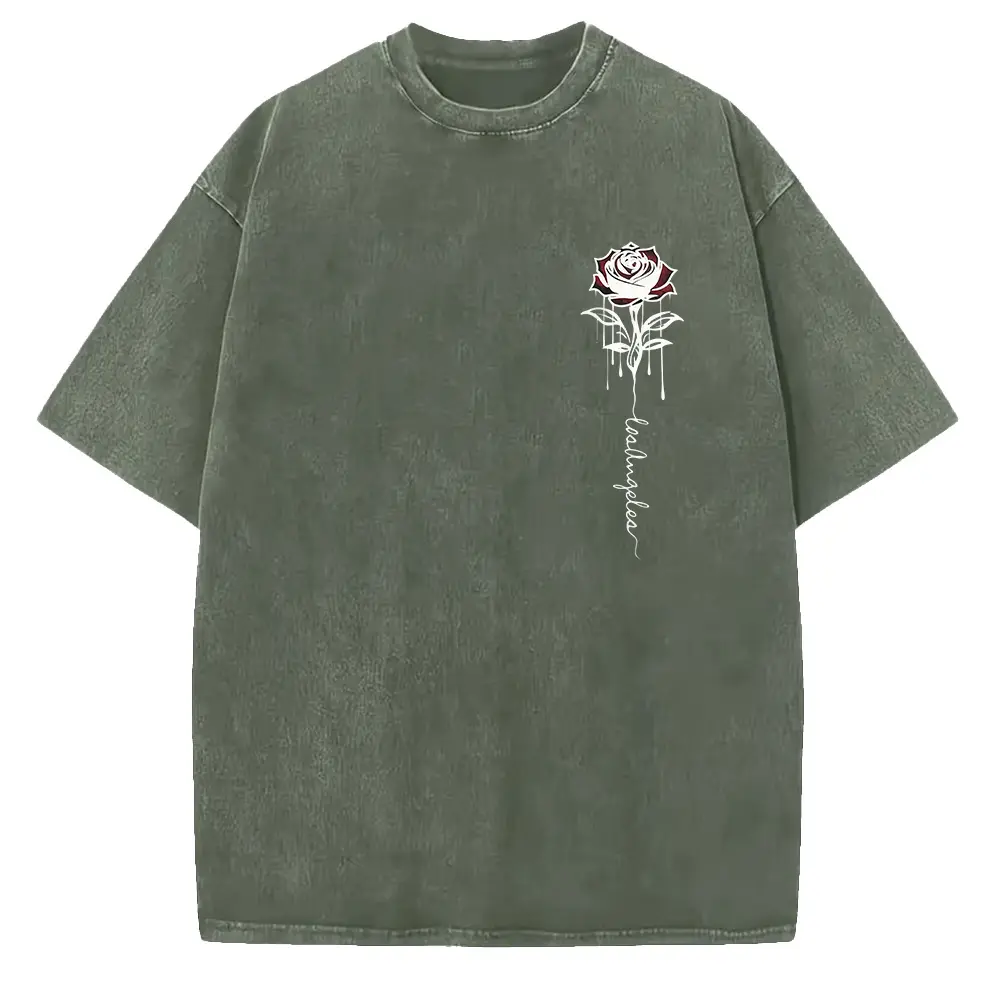 Washed T-shirt-Green