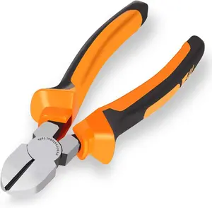 Wire Cutter for Artificial Flowers and Crafts, Chicken Wire Cutters Heavy Duty Diagonal Cutting Pliers Faux Flowers Wire Clippers, Orange, 6 in