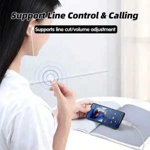 Type-C to Lightning Audio Adapter, USB C Male to Lightning Female Headphone Converter, High-Quality Sound Transfer, Perfect for Charging & Syncing, Compact