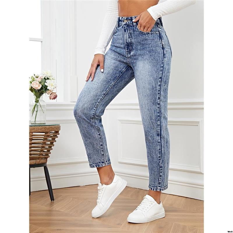 Jeans version mom high waist french SHEIN