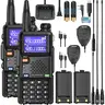 Baofeng UV-5RM Portable Handheld Ham Walkie Talkie - 10W High Power Dual Band Radio, 999 Channels for Free Switching, 5km Max Range, USB-C Emergency Charger, Programming Cable, NOAA Weather Alert Receiver, Durable ABS, Box Included (Not Water Resistant)