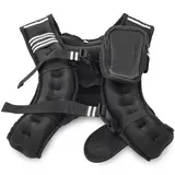 Weighted Vest, 12lb /16lb Weight Vest with Two Adjustment Straps for Men Women, Weight Vests with Reflective Stripe for Strength Training, Running, Jogging, Walking
