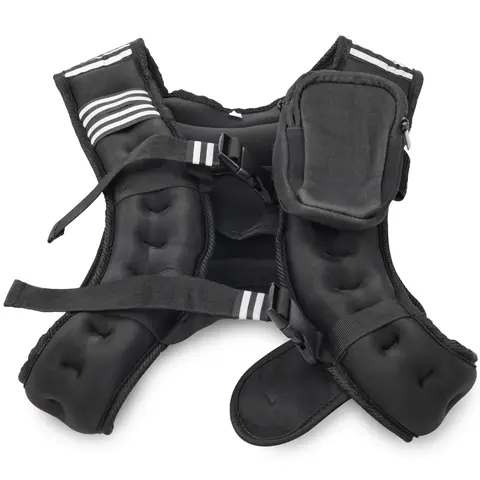 Weighted Vest, 12lb /16lb Weight Vest with Two Adjustment Straps for Men Women, Weight Vests with Reflective Stripe for Strength Training, Running, Jogging, Walking