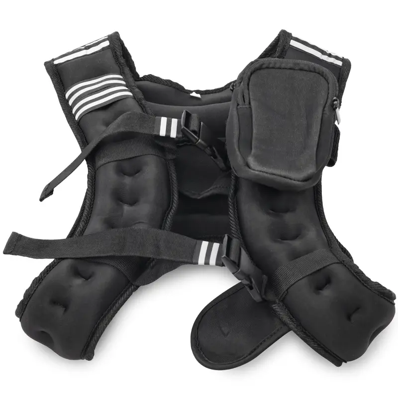 Weighted Vest, 12lb /16lb Weight Vest with Two Adjustment Straps for Men Women, Weight Vests with Reflective Stripe for Strength Training, Running, Jogging, Walking