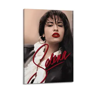 Selena Poster for Bedroom Aesthetic Canvas Wall Art Living Room Posters Painting Picture Print Modern Family Decor Artist Bathroom Poster