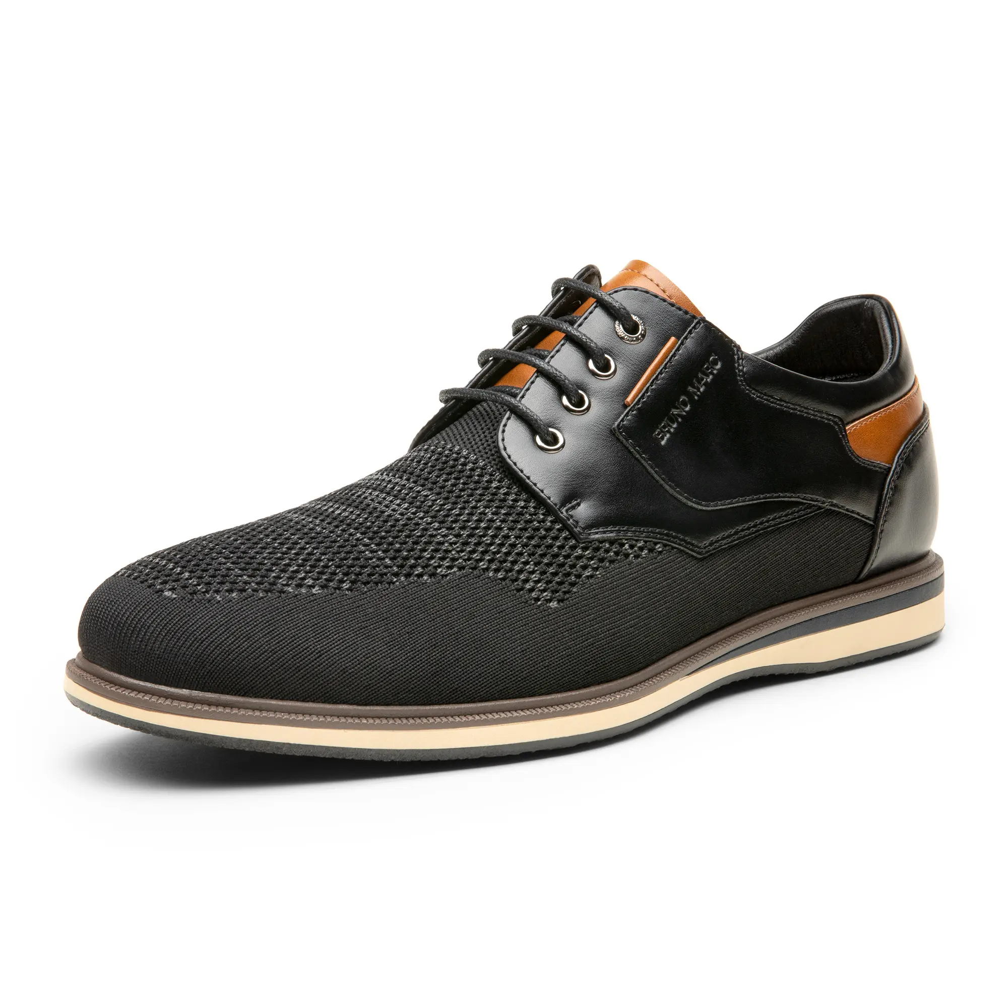 Men's Oxford Casual Shoes - Soft Rubber Walking Footwear with Foam Cushioning