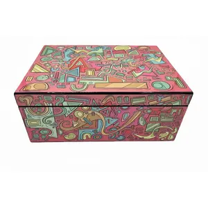 The Abstract - Humidecor Humidor | Artist-Designed Cigar Box with Spanish Cedar Lining