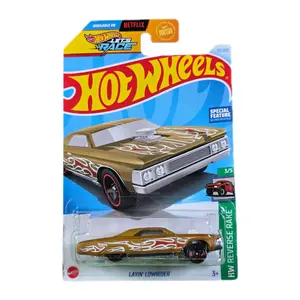 Hot Wheels Layin' Lowrider – HW Reverse Rake (Gold/Flame Edition)