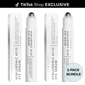 Triple Peptide Eye Serum (2-Pack) - Hyaluronic Acid + Caffeine + Matrixyl 3000 + Argireline - Dark Circles, Fine Lines, Wrinkles - 0.5 Fl Oz Each