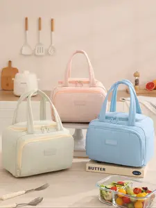 Portable Waterproof Insulated Lunch Bag, Large Capacity Multi-Layer Picnic Backpack, Casual Style All Season Use, Perfect Back-To-School Gift, Lunch Bag Women, Durable Lunch Bags, Waterproof Lunch Tote, Multifunctional Insulated Bag