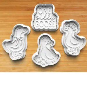 Goose-Themed 3D Printed Cookie Cutter Set