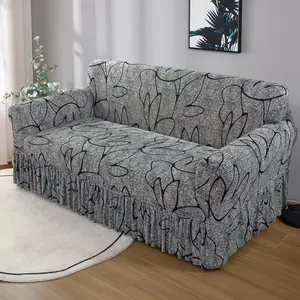 Abstract Pattern Sofa Cover, 1 Count Soft Comfortable Elastic Sofa Slipcover, Dustproof Sofa Protector for Home Living Room, Sofa Protector for Home Living Room
